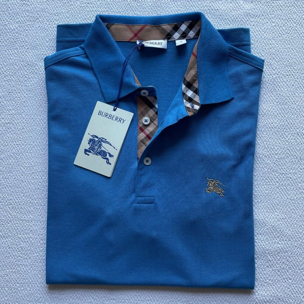 BURBERRY LONDON MEN'S COTTON POLO SHIRT XXL SIZE